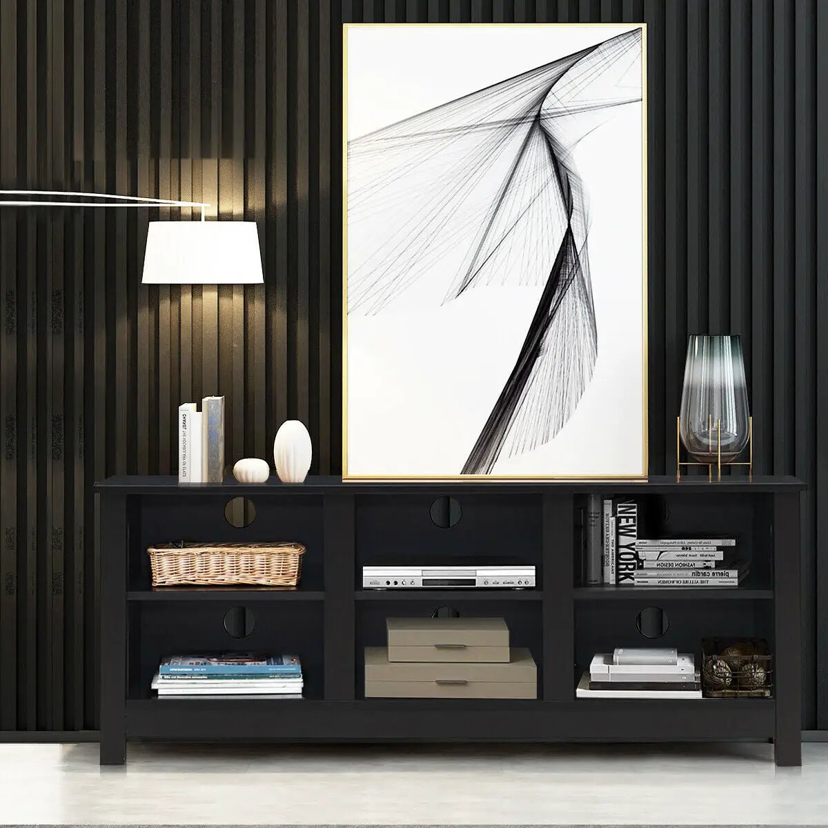 60 Inch Entertainment TV Stand Cabinet by DirectDeals