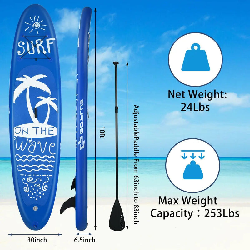 Inflatable & Adjustable Stand Up Paddle Board by DirectDeals