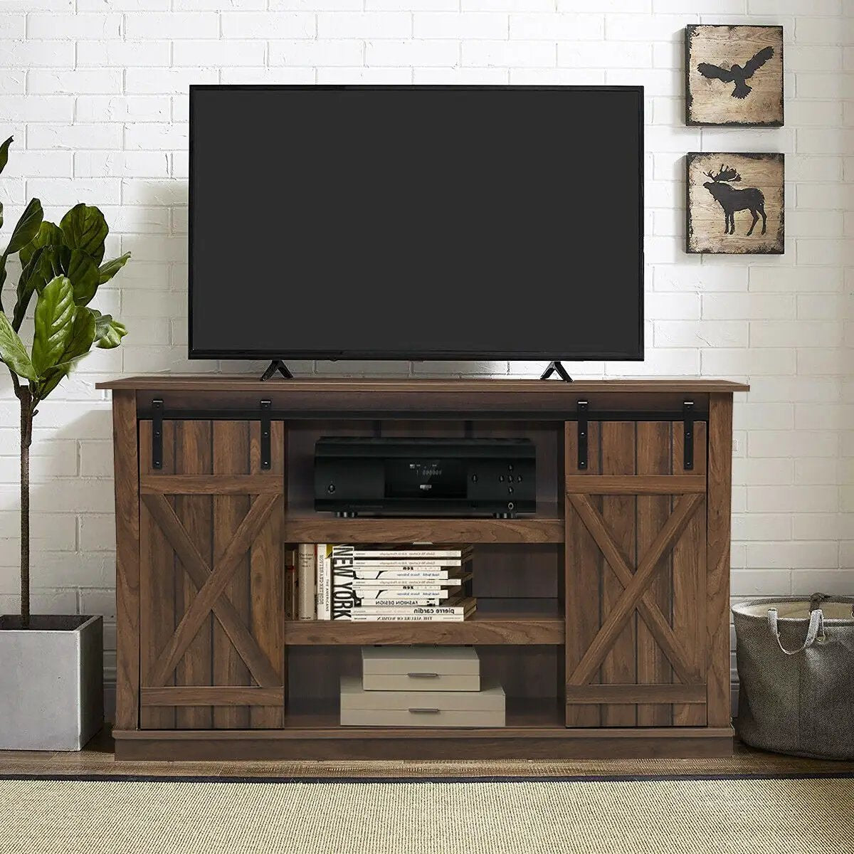 Sliding Barn TV Stand Console Table, photo 5 of 16