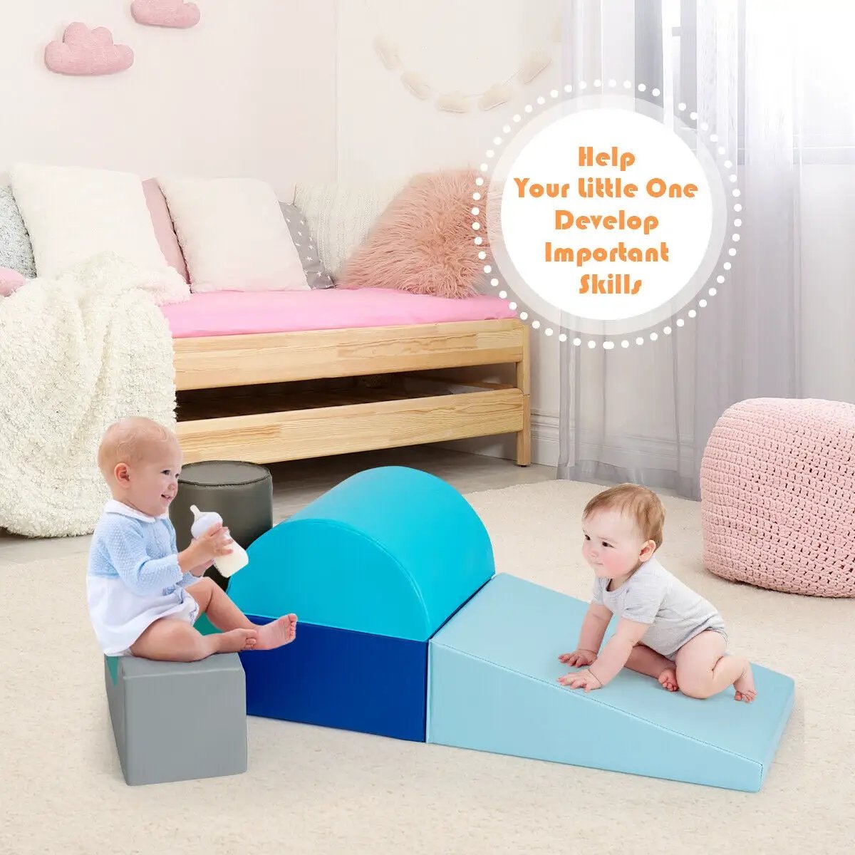 6 Piece Climb Crawl Play Set Indoor, photo 8 of 10