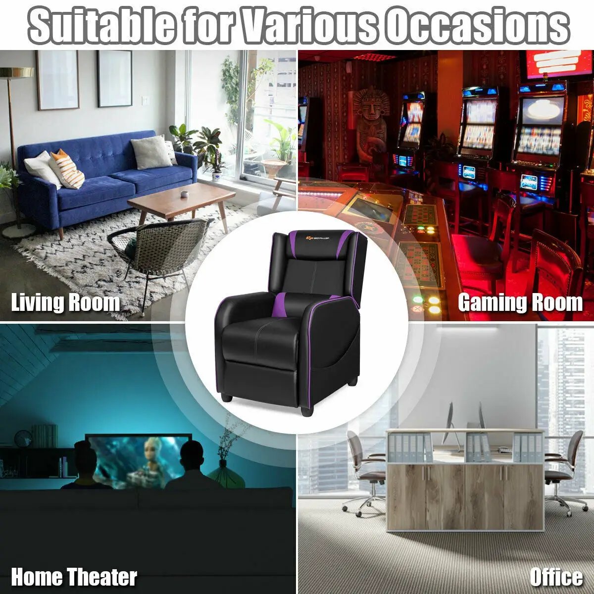 Home Massage Gaming Recliner Chair, photo 6 of 9