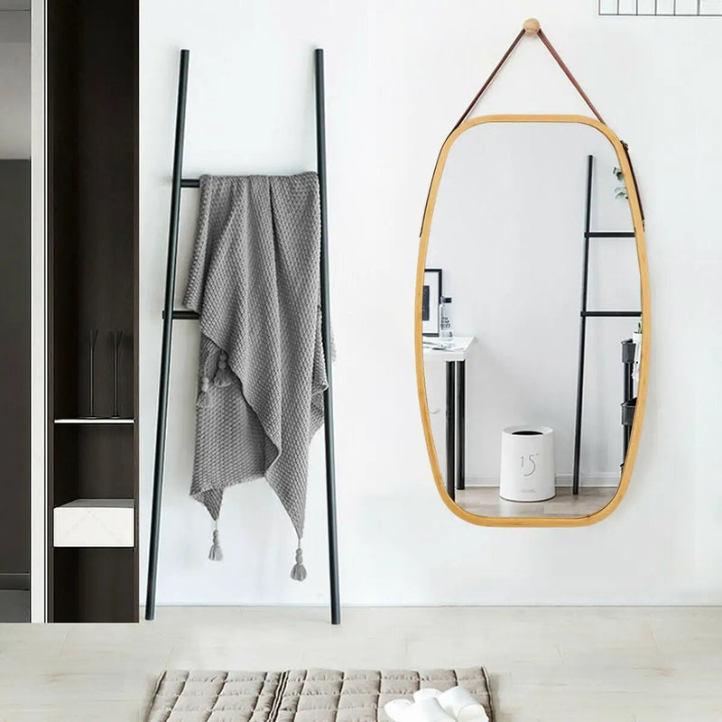 30 Inch Modern Rectangle Wall Hanging Framed Mirror by DirectDeals