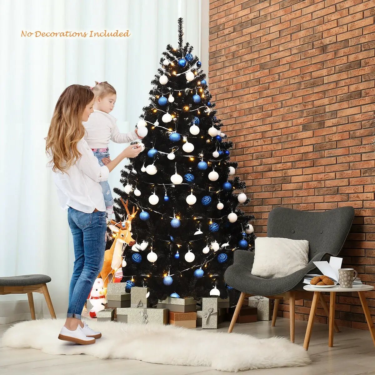 6 Feet Hinged Artificial Halloween Christmas Tree by DirectDeals