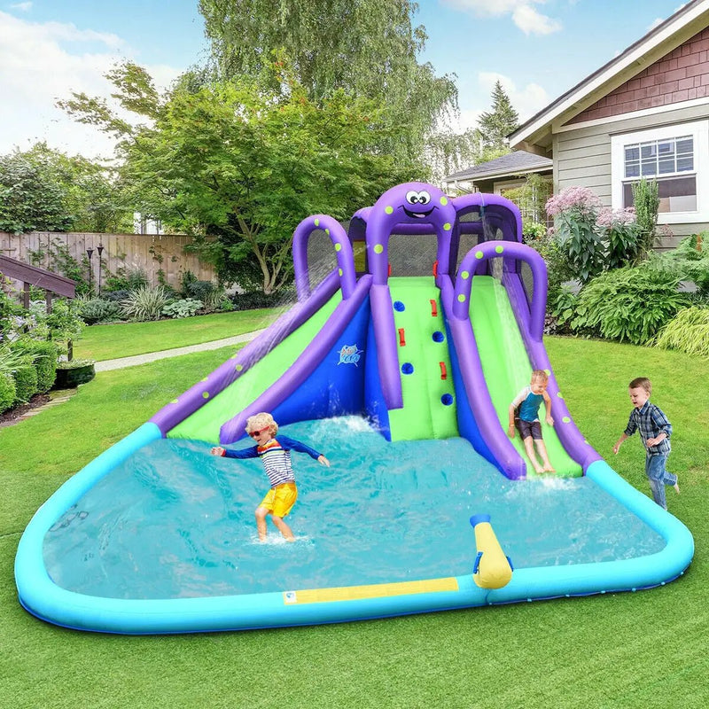 Inflatable Water Park Mighty Bounce House with Pool and 780W Blower by DirectDeals