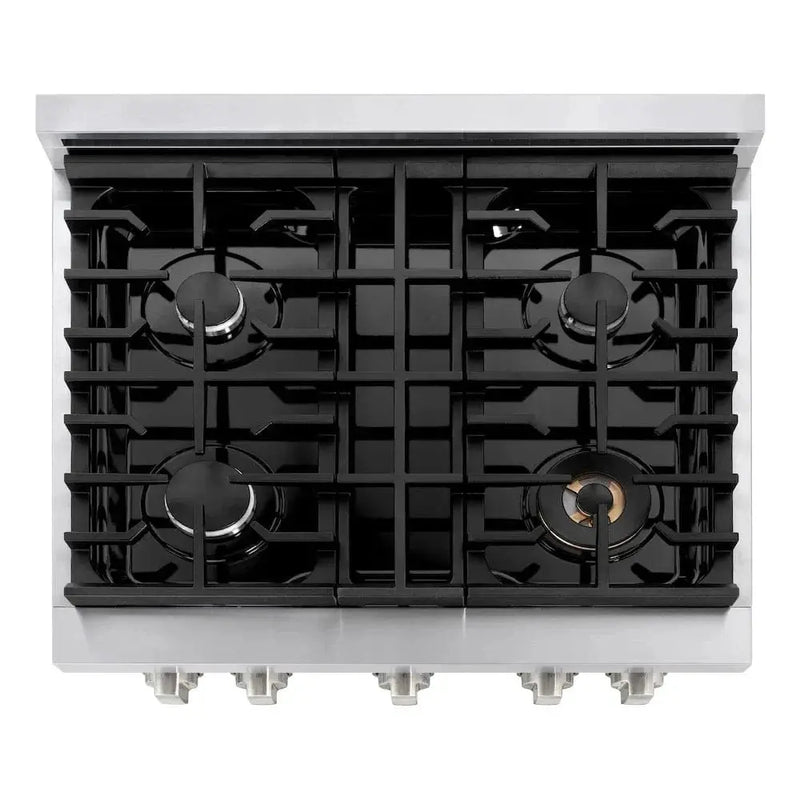 ZLINE 30"Paramount Dual Fuel Range Stainless Steel, SDR30 by Farmhouse Kitchen and Bath
