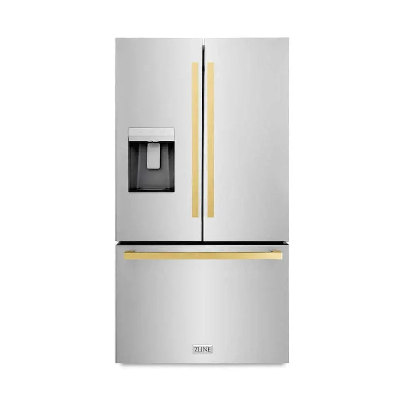 ZLINE 36" Refrigerator, Water, Ice Dispenser, Fingerprint Resistant, RSMZ-W-36-FG by Farmhouse Kitchen and Bath