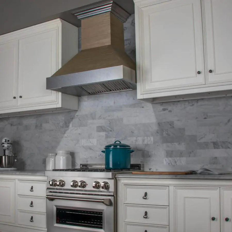 ZLINE 30" Wooden Wall Range Hood, CFM Motor 365YY-30 by Farmhouse Kitchen and Bath