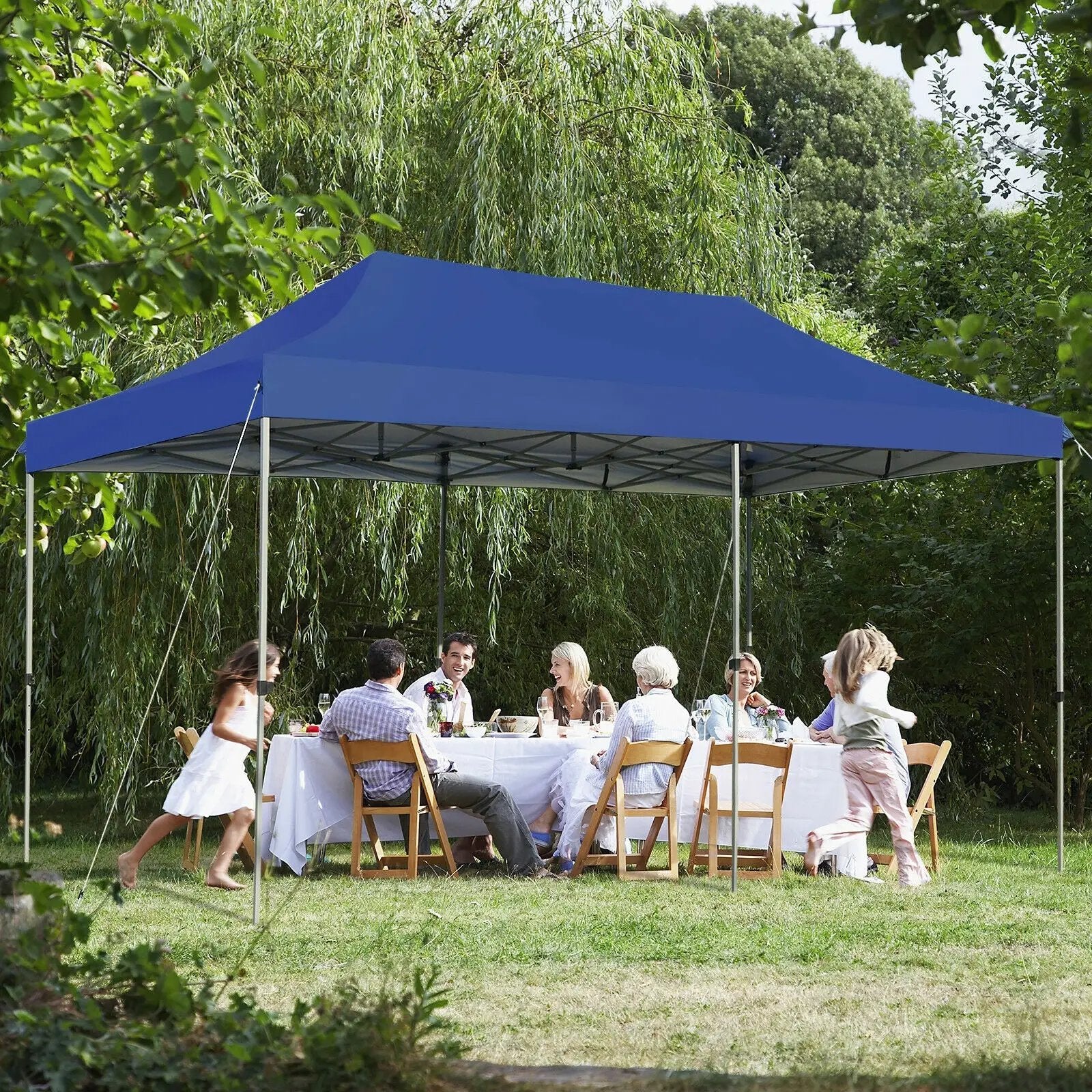 10 x 20 Feet Adjustable Folding Heavy Duty Sun Shelter with Carrying Bag by DirectDeals