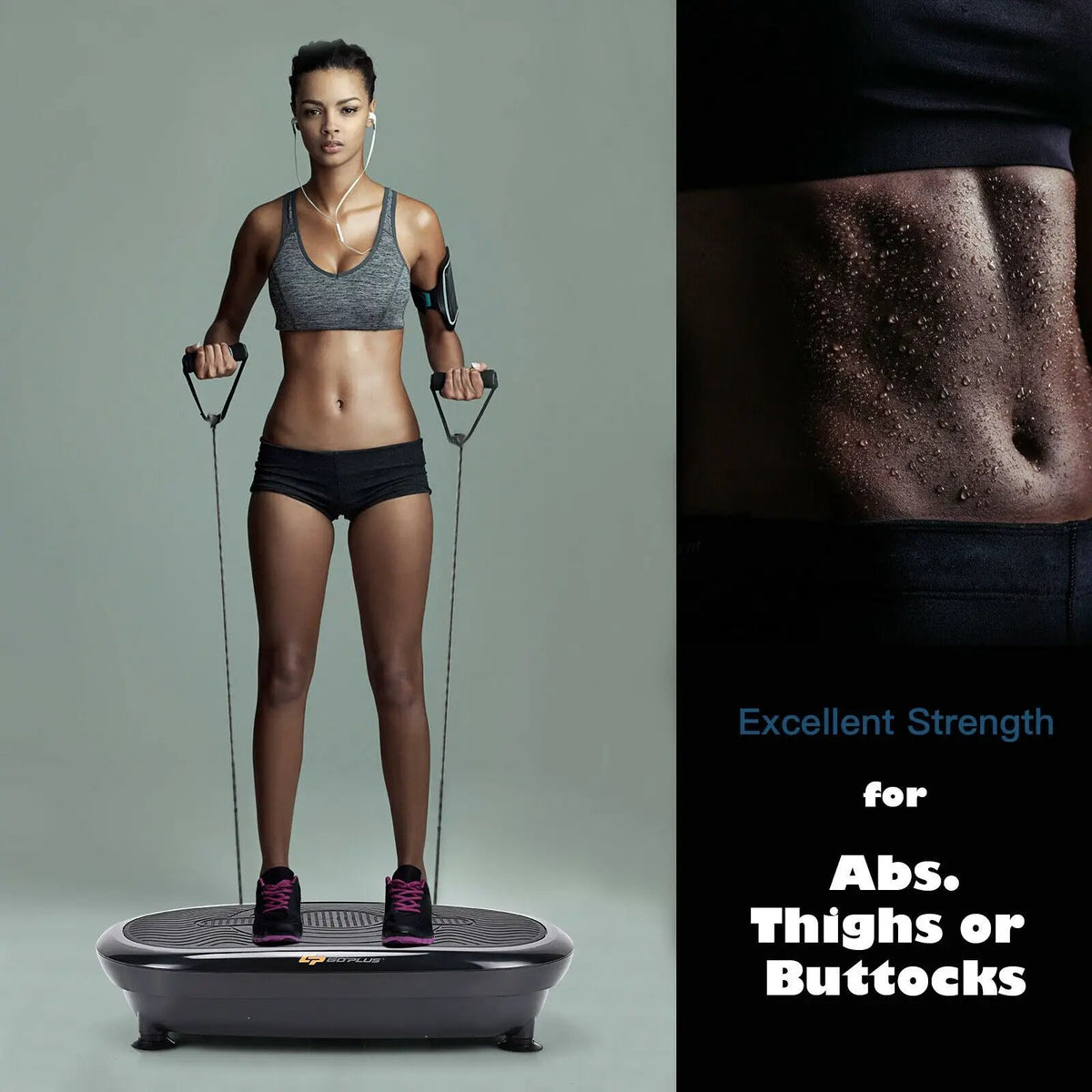 Mini Vibration Body Fitness Platform with Loop Bands, photo 15 of 16