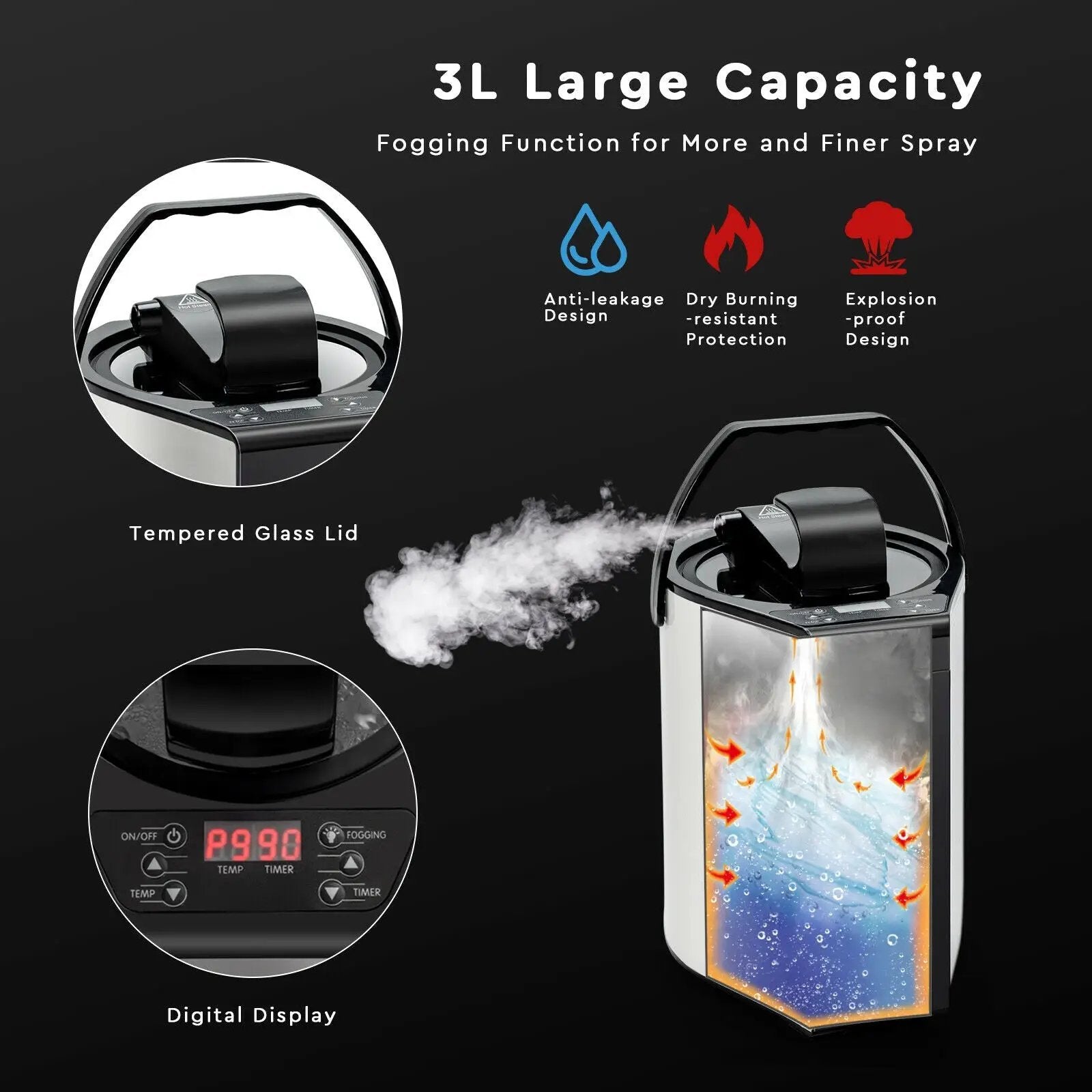 Portable Personal Steam Sauna Spa with Steamer Chair-Coffee by DirectDeals