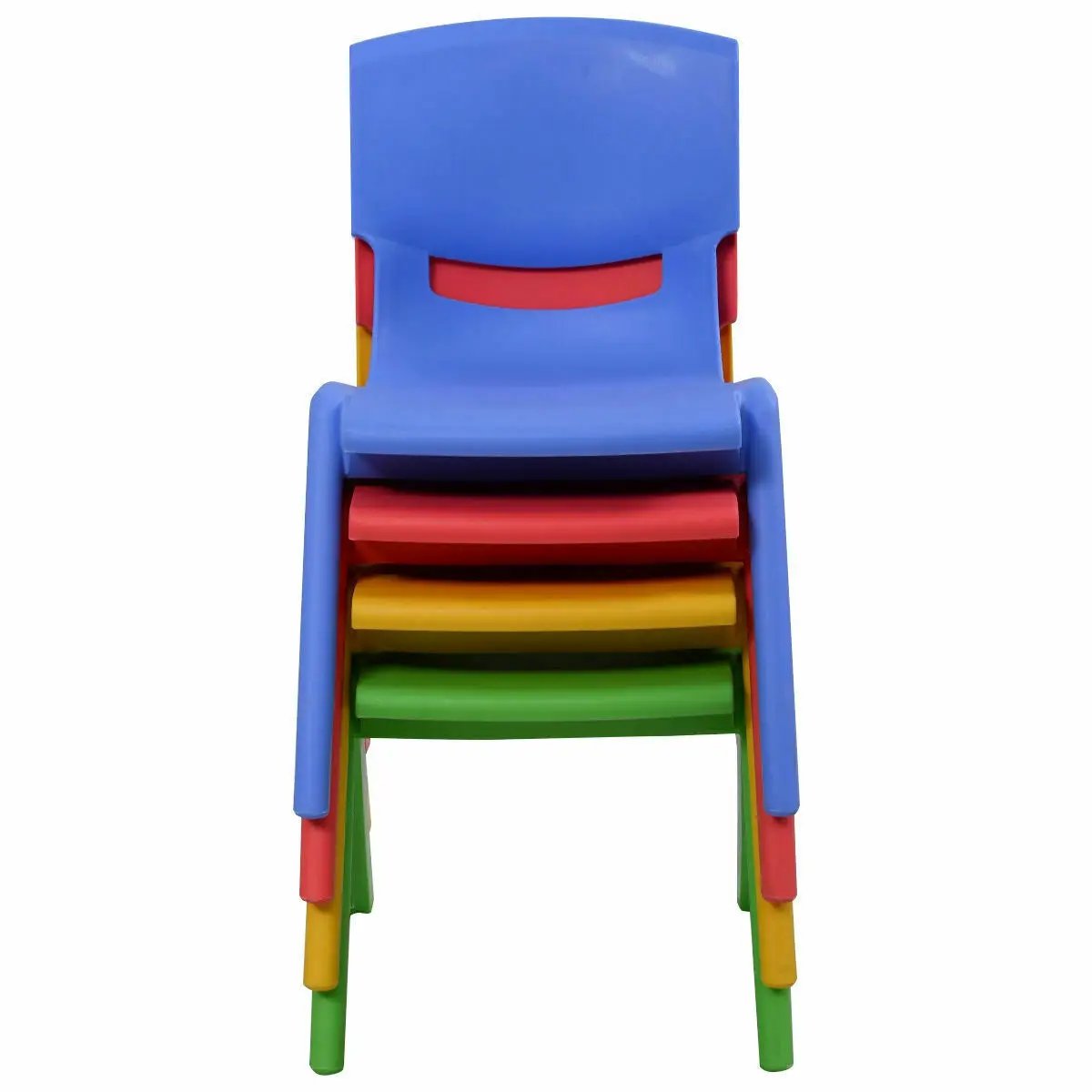 4-pack Colorful Stackable Plastic Children Chairs by DirectDeals