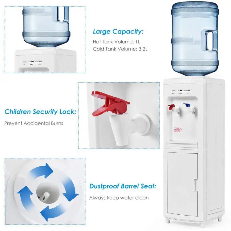5-Gallon Hot & Cold Water Cooler with Child Safety Lock by DirectDeals