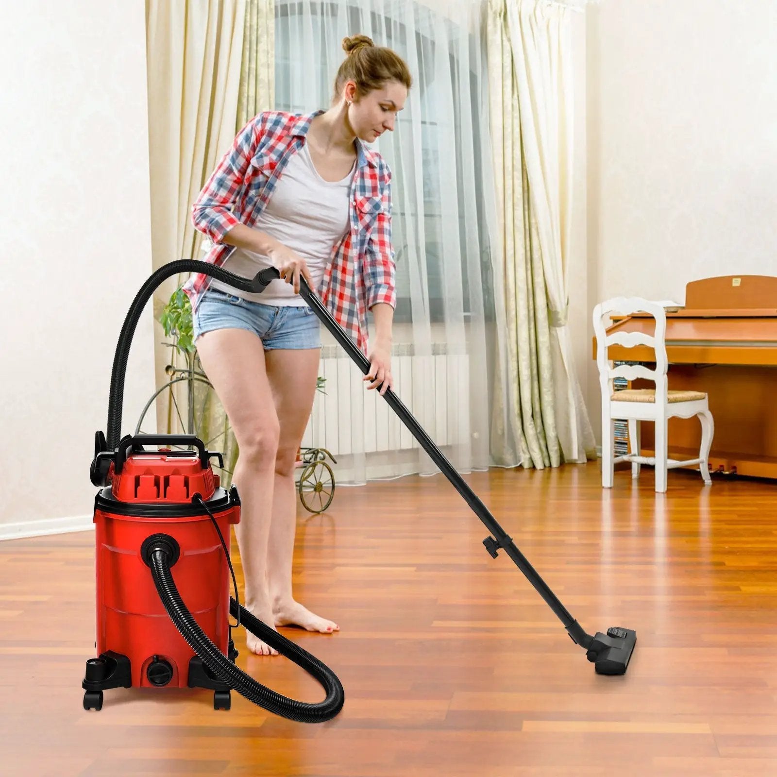 3 in 1 6.6 Gallon 4.8 Peak HP Wet Dry Vacuum Cleaner with Blower by DirectDeals