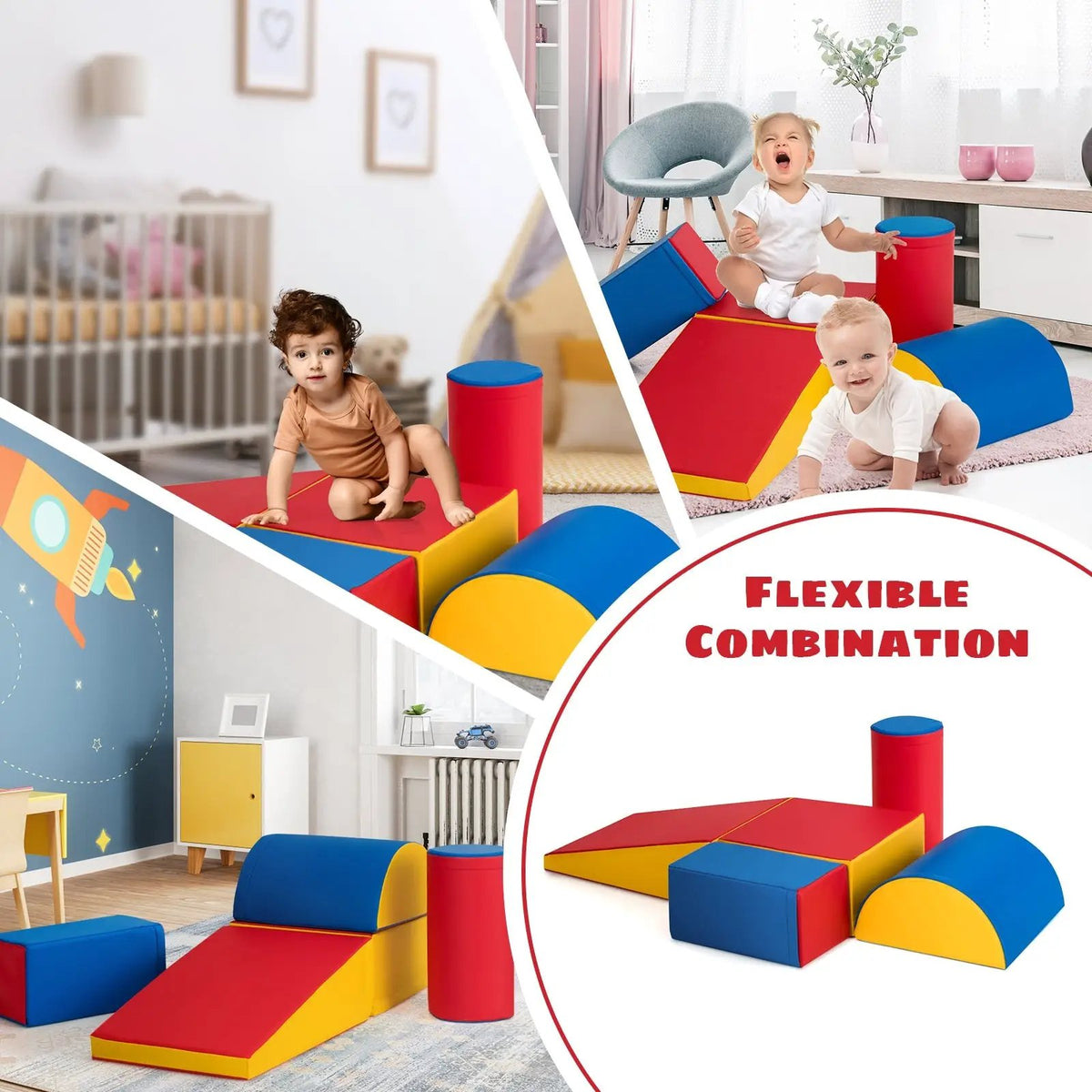 Crawl Climb Foam Shapes Playset Softzone Toy, photo 8 of 10