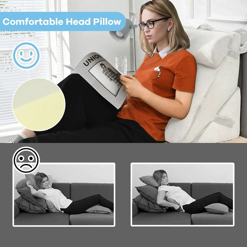 Adjustable Neck Back Support Memory Foam Headrest by DirectDeals