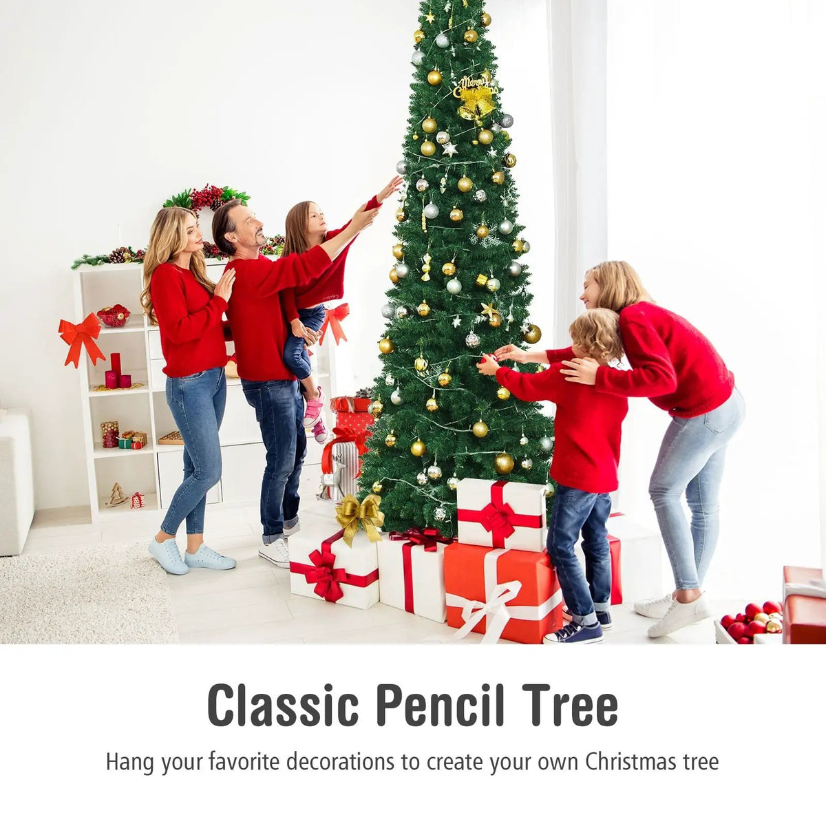PVC Artificial Slim Pencil Christmas Tree, photo 5 of 12