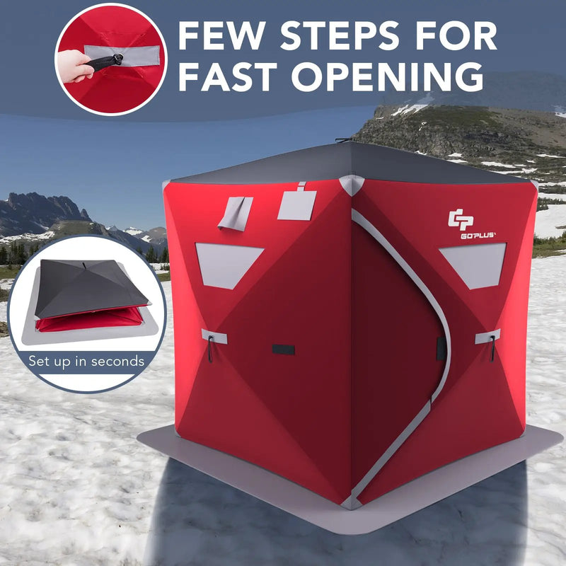 2-person Portable Ice Shelter Fishing Tent with Bag by DirectDeals
