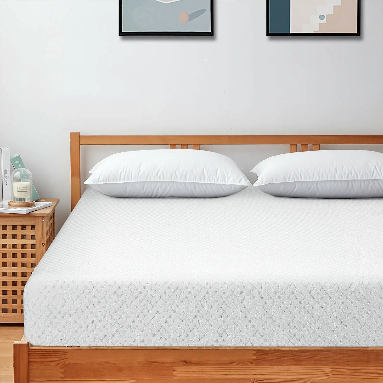 8 Inch Foam Medium Firm Mattress with Jacquard Cover by DirectDeals