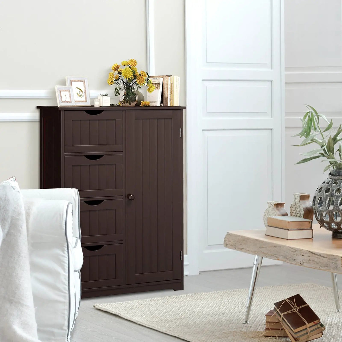 Standing Indoor Wooden Cabinet with 4 Drawers, photo 2 of 12