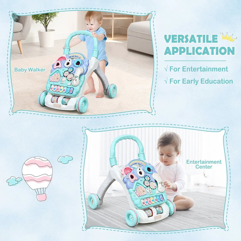 Baby Sit-to-Stand Learning Walker Toddler Musical Toy by DirectDeals