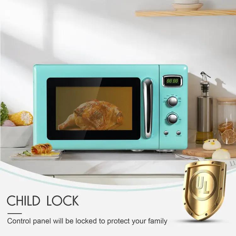 0.9 Cu.ft Retro Countertop Compact Microwave Oven by DirectDeals