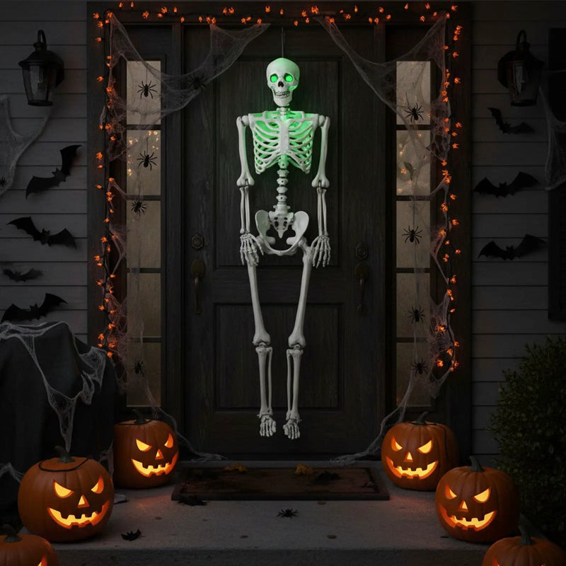 5.5 FT Halloween Skeleton Life-Size Posable for Indoor Outdoor Decoration by DirectDeals