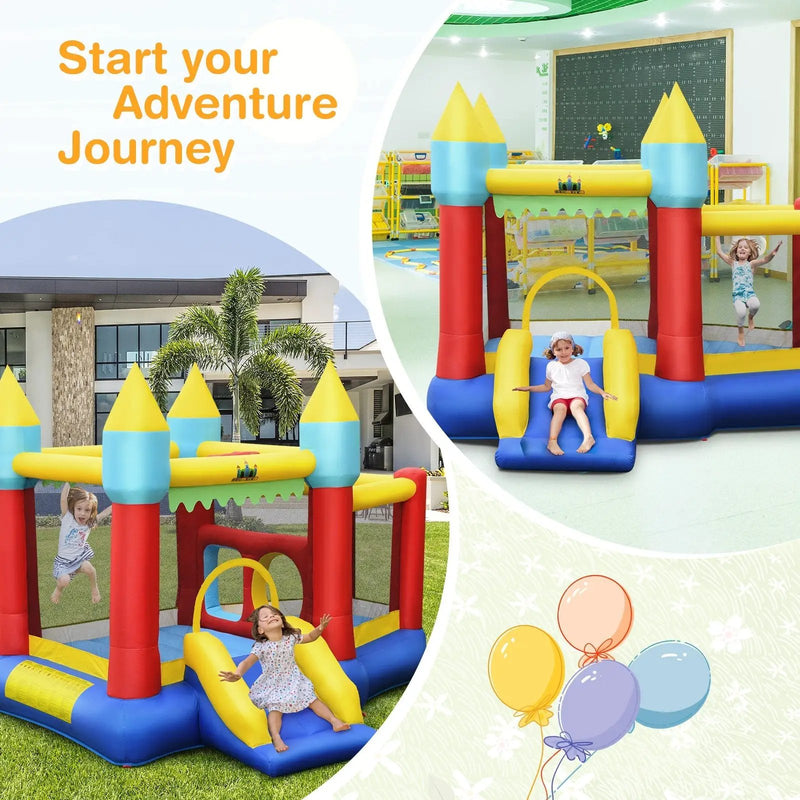 Kid's Inflatable Bouncer with Jumping Area and 480W Blower by DirectDeals