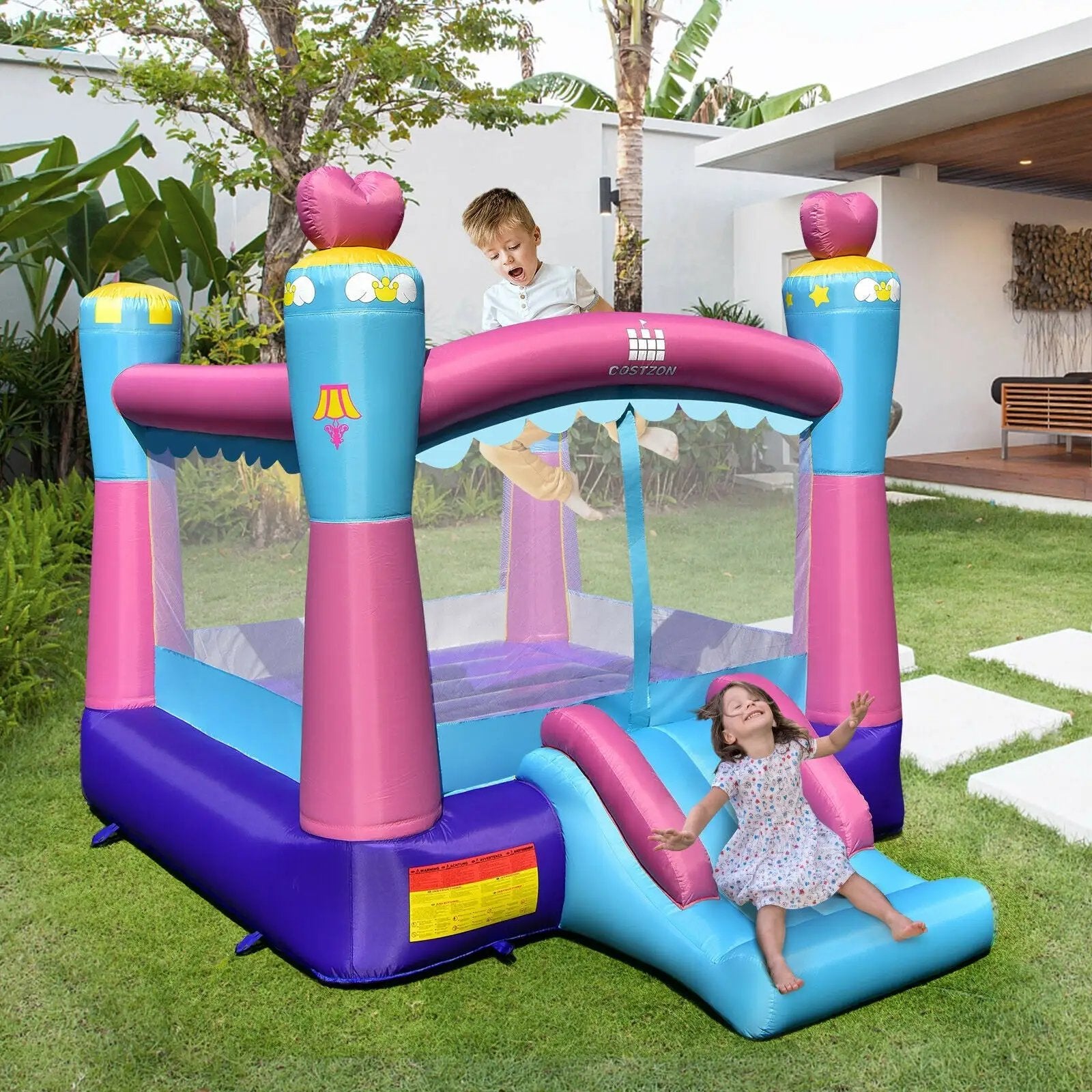 3-in-1 Princess Theme Inflatable Castle without Blower by DirectDeals