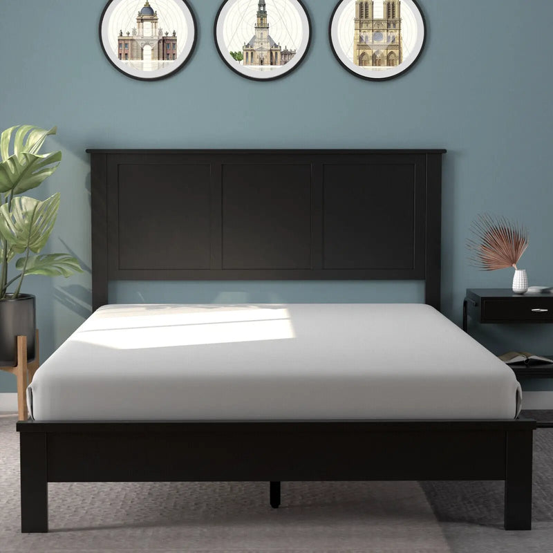 Full Wood Headboard Flat Panel with Pre-drilled Holes and Height Adjustment by DirectDeals