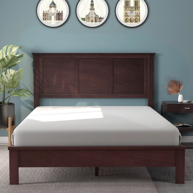 Full Wood Headboard Flat Panel with Pre-drilled Holes and Height Adjustment by DirectDeals