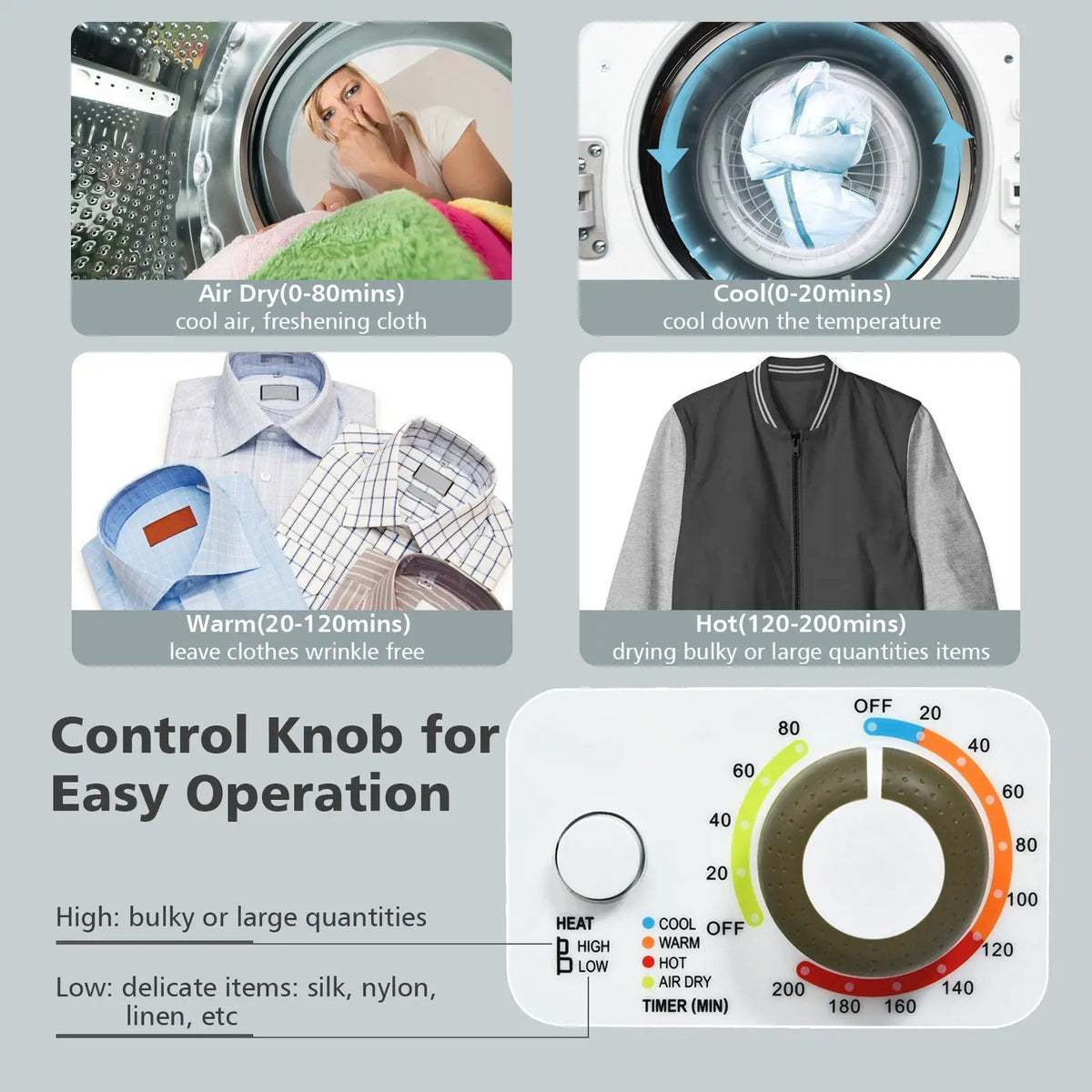 1.5 Cu .ft Clothes Dryer with with Stainless Steel Wall Mount, photo 14 of 24