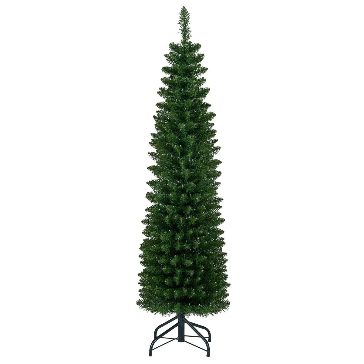 5/6/7/8/9 Feet Pre-lit Pencil Artificial Christmas Tree with 150/180/200//300/400 Warm White LED Lights, photo 19 of 40