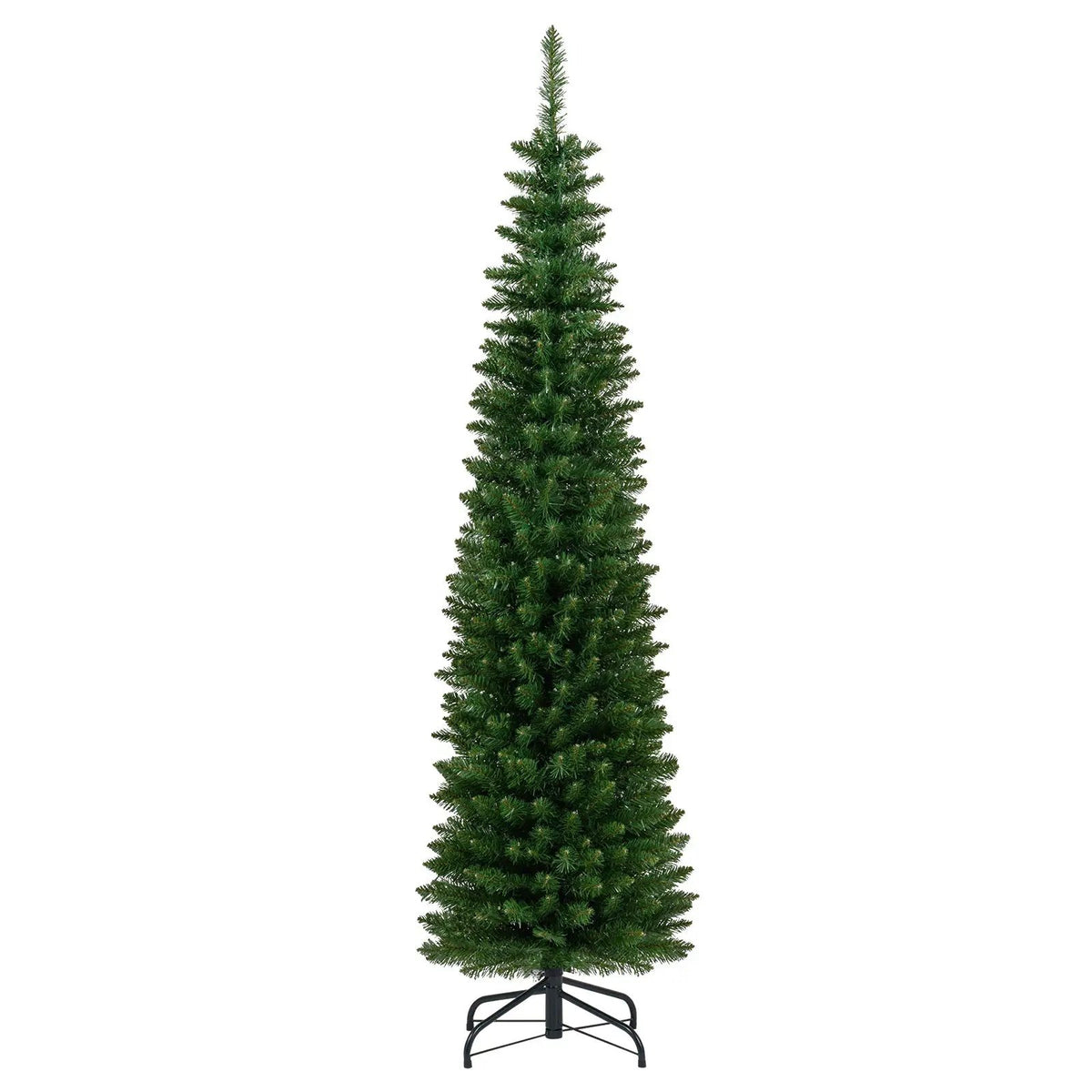 5/6/7/8/9 Feet Pre-lit Pencil Artificial Christmas Tree with 150/180/200//300/400 Warm White LED Lights, photo 18 of 40