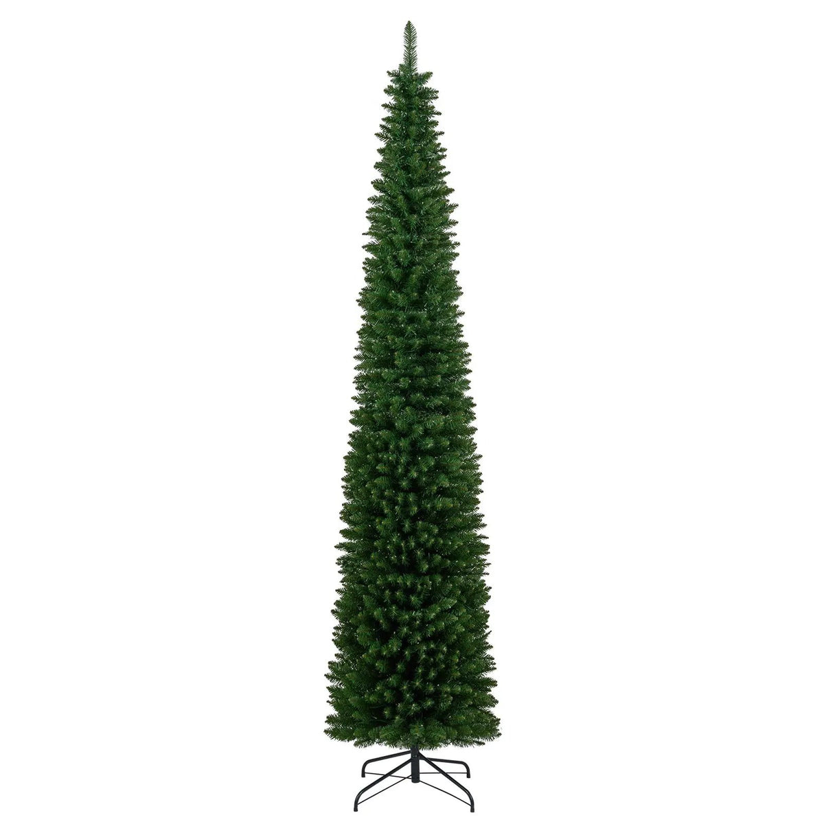 5/6/7/8/9 Feet Pre-lit Pencil Artificial Christmas Tree with 150/180/200//300/400 Warm White LED Lights, photo 16 of 40