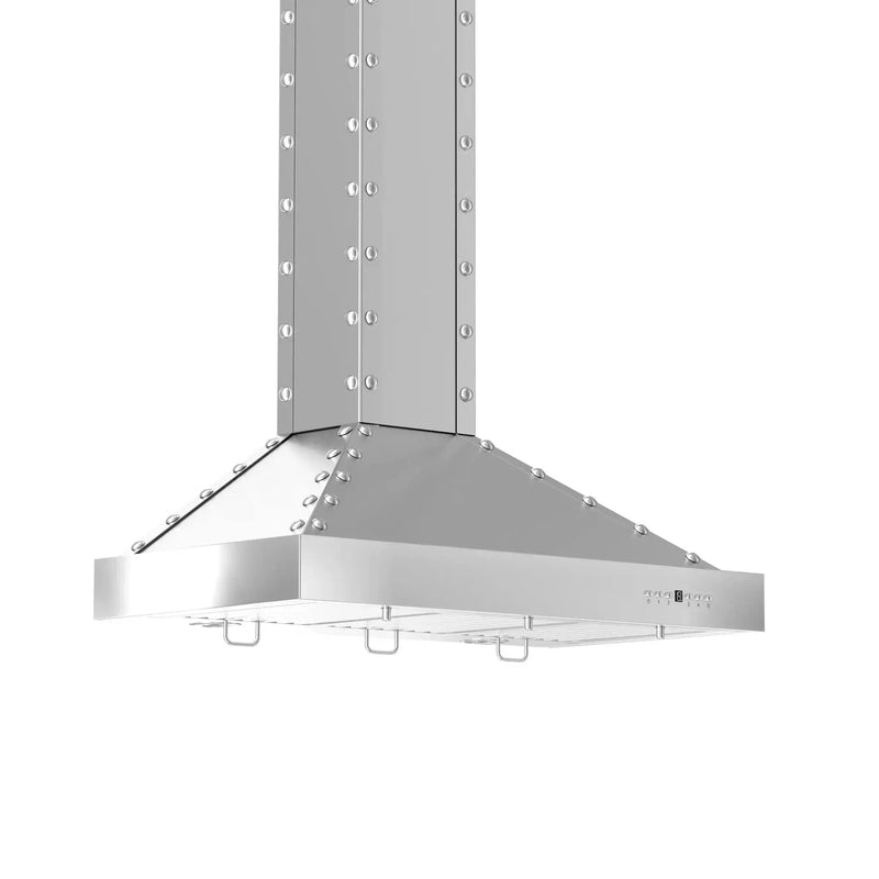 ZLINE 36" Designer Series Stainless Island Range Hood, KB2i-4SSXS-36 by Farmhouse Kitchen and Bath