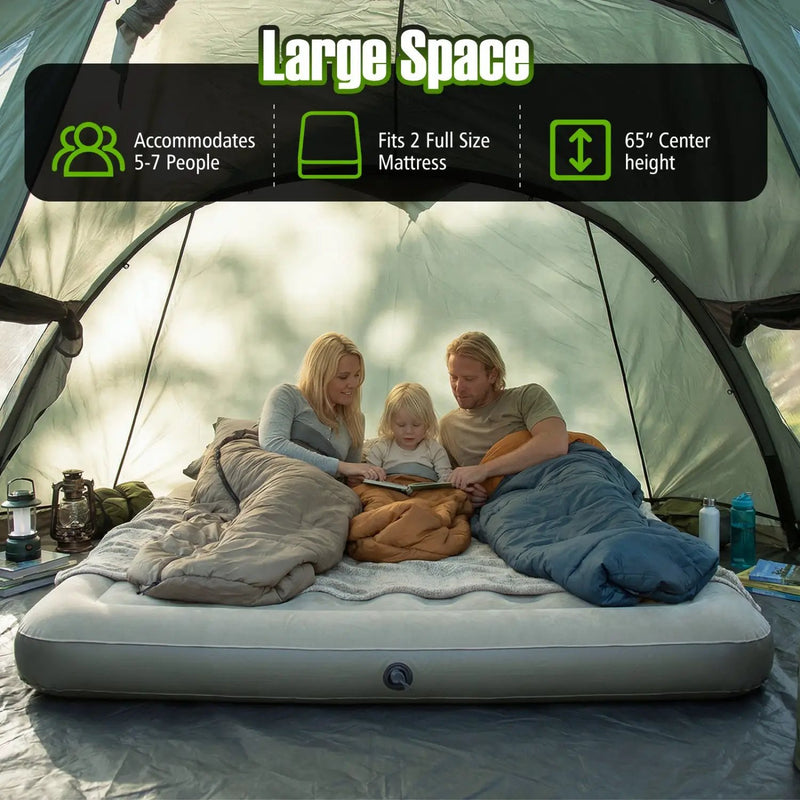 5-7 Person Inflatable Camping Tent with Screened Porch by DirectDeals