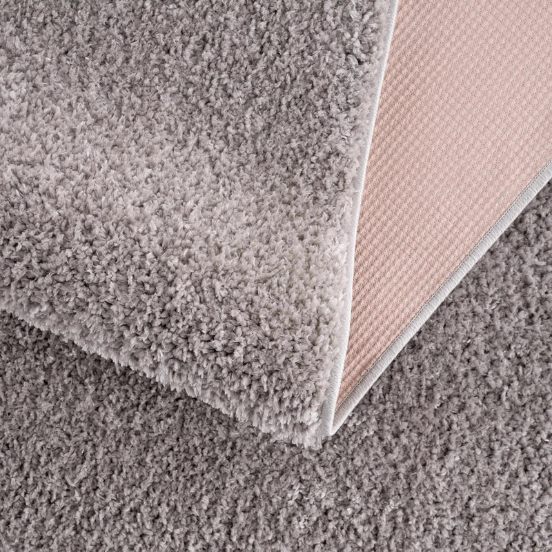 Judy Solid Gray Washable Shag Rug - Clearance by Boutique Rugs