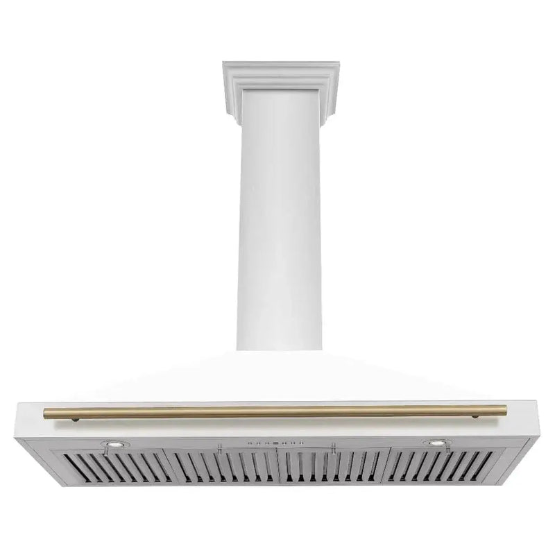 ZLINE 48" Autograph Stainless Wall Range Hood KB4STZ-WM48-G by Farmhouse Kitchen and Bath
