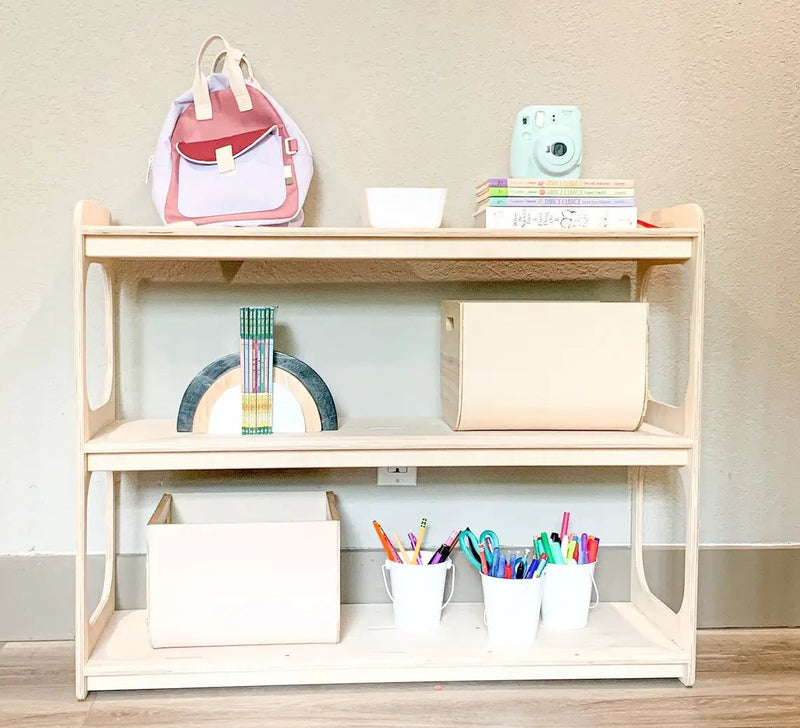RILEY- Open Sided Toy Shelf by Bush Acres