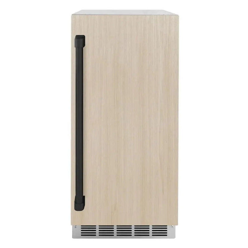 ZLINE 15" Touchstone Gourmet Ice Maker Drain Pump Panel Ready Door Matte Black IGMDPZ-15-MB by Farmhouse Kitchen and Bath