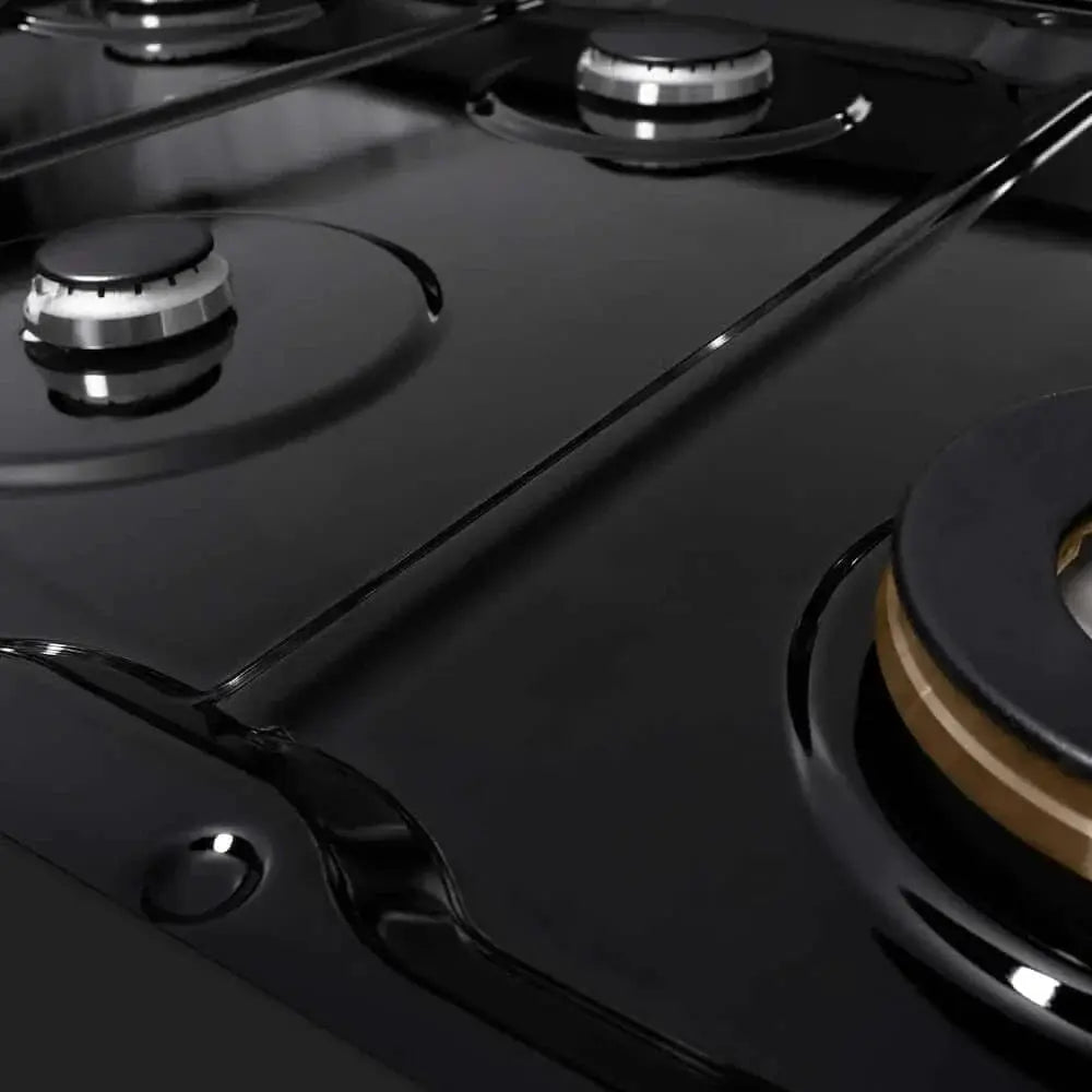 ZLINE 48" Paramount Gas Rangetop Black Stainless Steel SRTB-48 by Farmhouse Kitchen and Bath