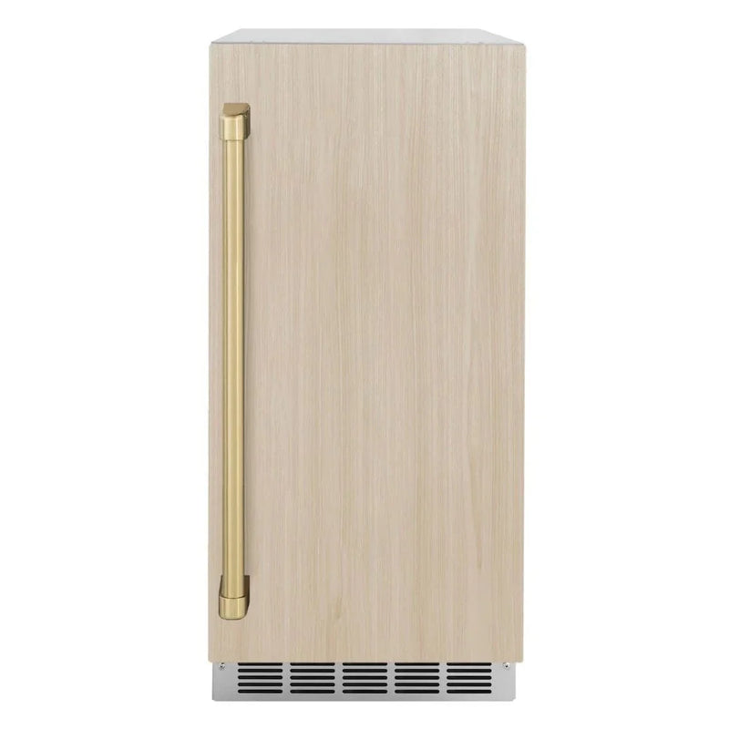 ZLINE 15" Touchstone Gourmet Ice Maker Drain Pump Panel Ready Door Champagne Bronze IGMDPZ-15-CB by Farmhouse Kitchen and Bath