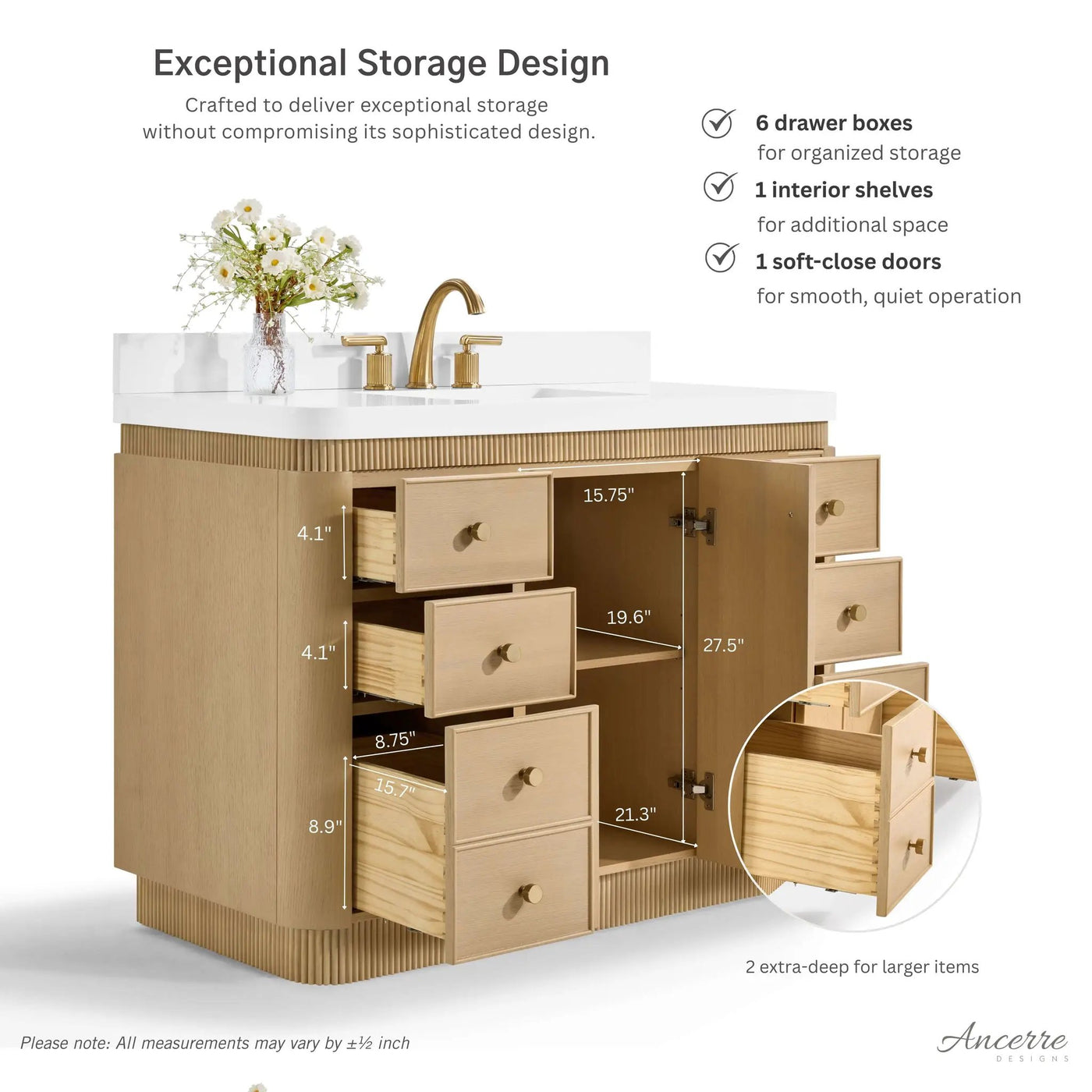 Aston 42" Bath Vanity Set by Ancerre Designs