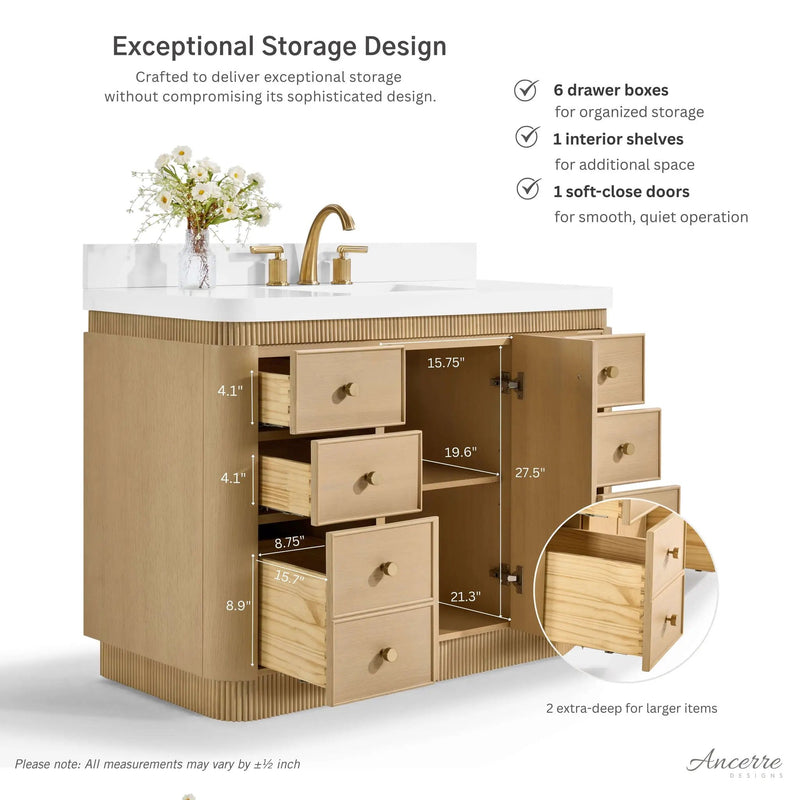 Aston 42" Bath Vanity Set by Ancerre Designs