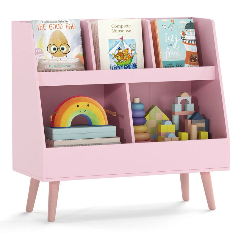 5-Cube Kids Bookshelf and Toy Organizer with Anti-Tipping Kits by DirectDeals
