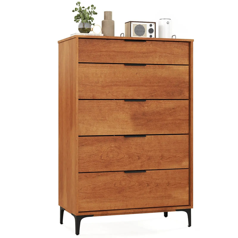 5-Drawer Dresser with Interlock System for Bedroom Living Room by DirectDeals