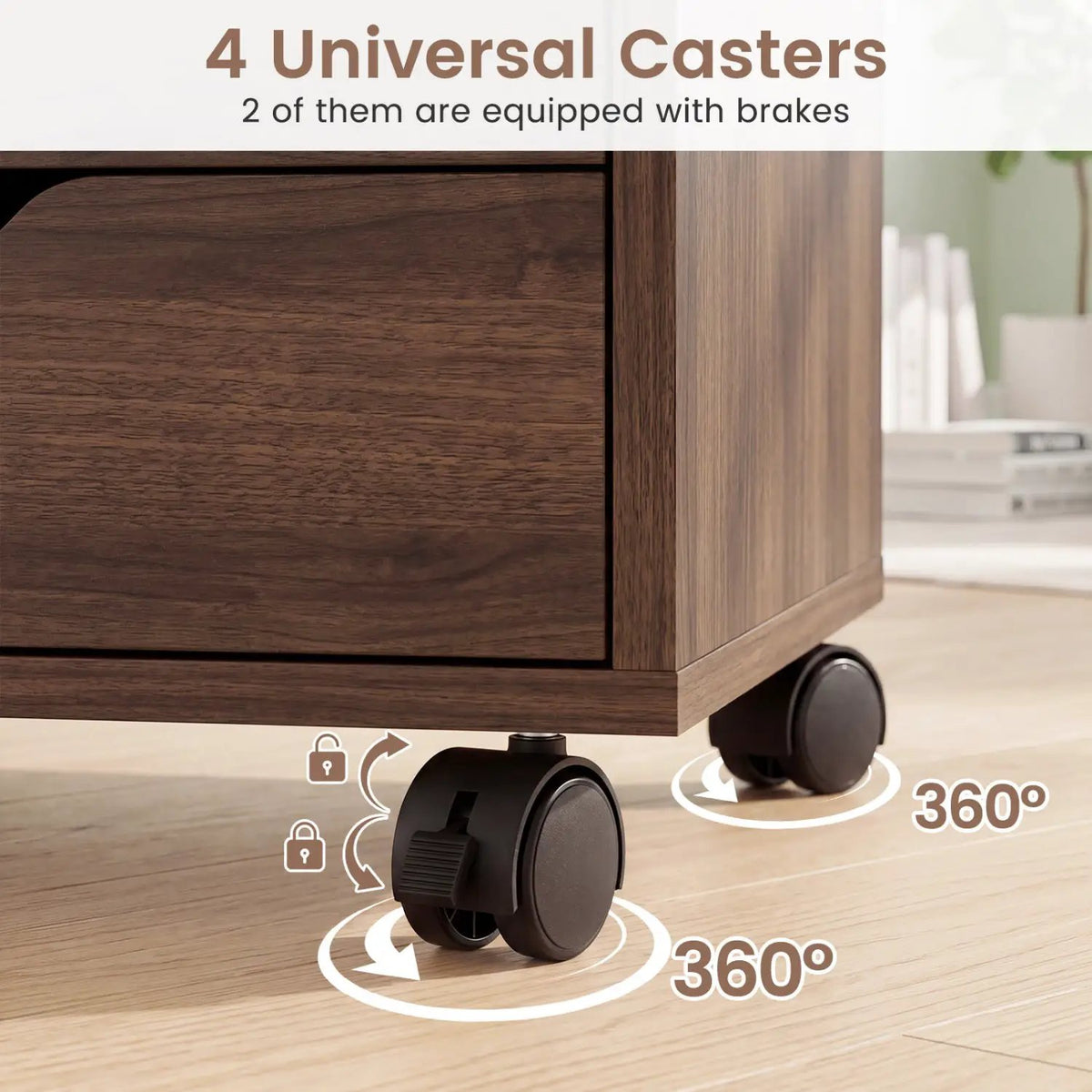 5-Drawer Mobile Storage Cabinet with Adjustable Shelf, photo 23 of 24