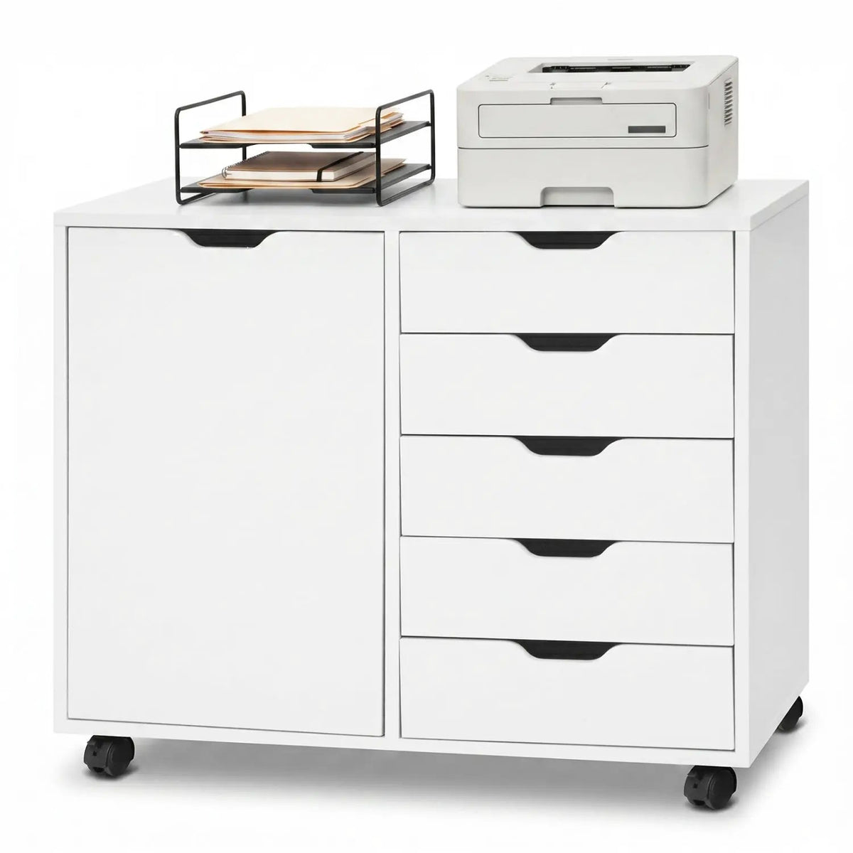 5-Drawer Mobile Storage Cabinet with Adjustable Shelf, photo 3 of 24