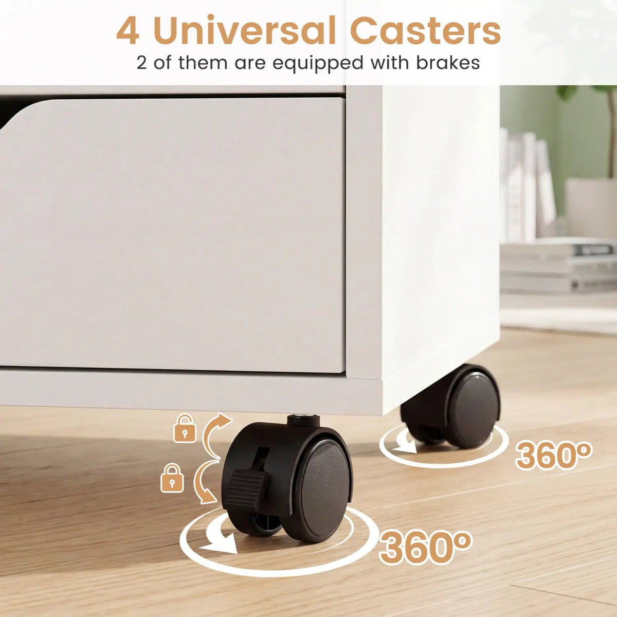 5-Drawer Mobile Storage Cabinet with Adjustable Shelf, photo 8 of 24