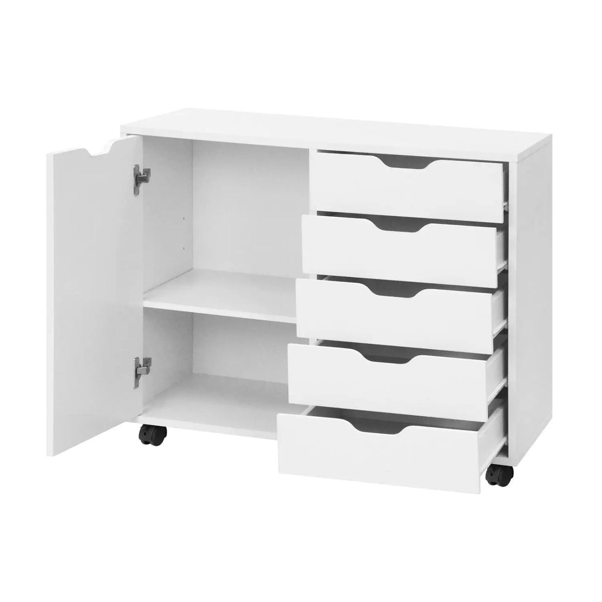 5-Drawer Mobile Storage Cabinet with Adjustable Shelf, photo 4 of 24